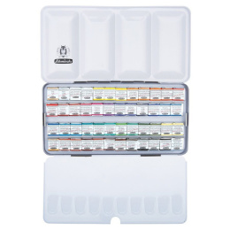 Horadam Aquarell Metal 48-set in the group Art Supplies / Artist colours / Watercolour Paint / Watercolour pans at Pen Store (110730)