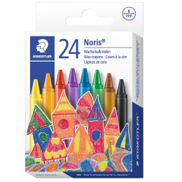 Noris Club wax crayons 24-set in the group Pens / Artist Pens / Watercolour Pencils at Pen Store (111081)