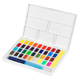 36 Watercolours + Water brush in the group Art Supplies / Artist colours / Watercolour Paint at Pen Store (111745)