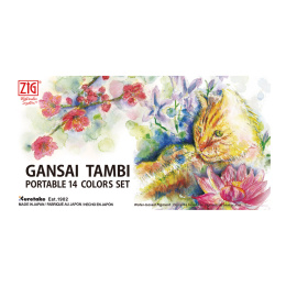 Gansai Tambi Portable Watercolour set x 14 in the group Art Supplies / Artist colours / Watercolour Paint at Pen Store (111864)