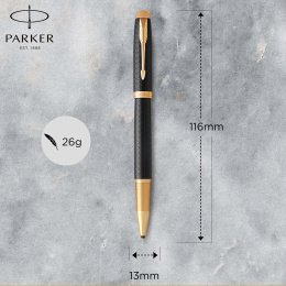IM Premium Black/Gold Rollerball in the group Pens / Fine Writing / Rollerball Pens at Pen Store (112685)
