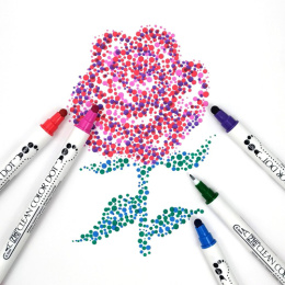 Clean Color DOT Pen 6-set in the group Pens / Artist Pens / Illustration Markers at Pen Store (125138)