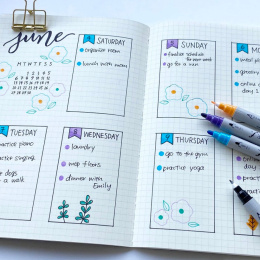 Clean Color DOT Pen 6-set in the group Pens / Artist Pens / Illustration Markers at Pen Store (125138)