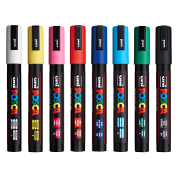 Posca PC-5M Standard Colours 8-set in the group Pens / Artist Pens / Illustration Markers at Pen Store (125148)