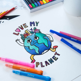 Colouring Poster - Love My Planet in the group Hobby & Creativity / Create / Crafts & DIY at Pen Store (125518)