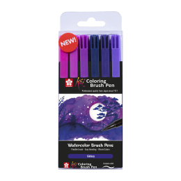 Koi Colouring Brush Pen 6-set Galaxy in the group Pens / Writing / Fineliners at Pen Store (125587)
