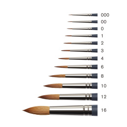 Professional Brush Round Size 2 in the group Art Supplies / Brushes / Watercolour Brushes at Pen Store (125797)