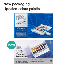 Cotman Water Colours Deluxe Sketchers Pocket Box in the group Art Supplies / Artist colours / Watercolour Paint at Pen Store (125826)