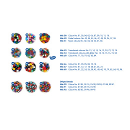 Midi Beads 1000 pcs in the group Kids / Fun and learning / Tube beads and pegboards / Tube beads Midi at Pen Store (126043_r)