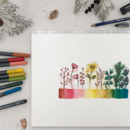 Floral Watercolour set 12 pcs in the group Pens / Artist Pens / Watercolour Pencils at Pen Store (126611)