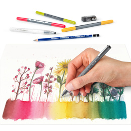 Floral Watercolour set 12 pcs in the group Pens / Artist Pens / Watercolour Pencils at Pen Store (126611)