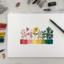 Floral Watercolour set 12 pcs in the group Pens / Artist Pens / Watercolour Pencils at Pen Store (126611)