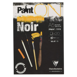 Paint'ON Multi-Techniques Black Noir A5 in the group Paper & Pads / Artist Pads & Paper / Watercolour Pads at Pen Store (127409)
