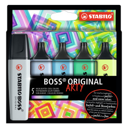 Boss Arty Cool Colours 5 pcs in the group Pens / Office / Highlighters at Pen Store (127811)