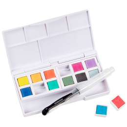 Pastel Shades Paint Pan Set 12 half pans in the group Art Supplies / Artist colours / Watercolour Paint at Pen Store (128195)