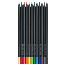 Colouring pencils Black Edition 12-set in the group Pens / Artist Pens / Coloured Pencils at Pen Store (128253)