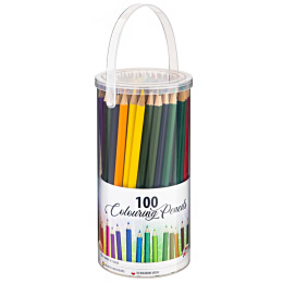 100 Coloured Pencils In Bucket in the group Kids / Kids' Pens / Colouring Pencils for Kids at Pen Store (128503)