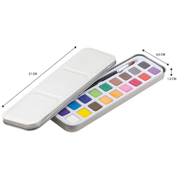 Aquarel kit 18 colours + brush in the group Art Supplies / Artist colours / Watercolour Paint at Pen Store (128538)