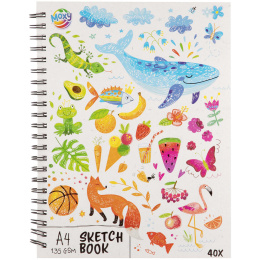 Sketch pad A4 135g, 40 sheets in the group Kids / Fun and learning / Paper & Drawing Pad for Kids / Drawing paper for children  at Pen Store (128570)