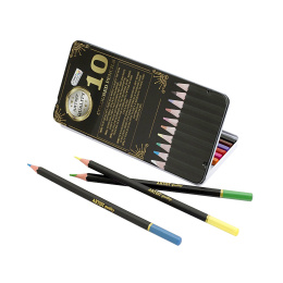 Colouring pencils 10-set in tin box in the group Pens / Artist Pens / Coloured Pencils at Pen Store (128575)