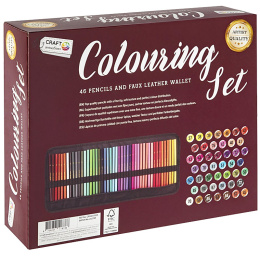 Colouring pencils 46-set in wallet in the group Pens / Artist Pens / Coloured Pencils at Pen Store (128580)