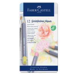 Goldfaber Aqua Watercolour Pencil 12-set Pastel in the group Pens / Artist Pens / Watercolour Pencils at Pen Store (128726)