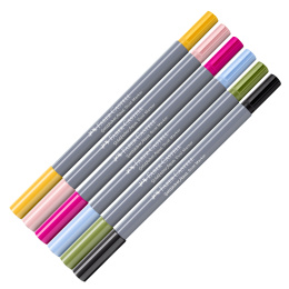 Goldfaber Aqua Dual Marker Set of 6 Lettering in the group Pens / Artist Pens / Illustration Markers at Pen Store (128731)