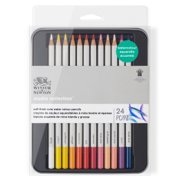 Studio Collection Watercolour Pencils Set of 24 in the group Pens / Artist Pens / Watercolour Pencils at Pen Store (128767)