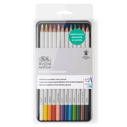 Studio Collection Watercolour Pencils Set of 12 in the group Pens / Artist Pens / Watercolour Pencils at Pen Store (128768)