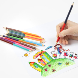 Colouring Pencils Duo 12-set in the group Kids / Kids' Pens / Colouring Pencils for Kids at Pen Store (129331)