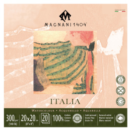 Watercolour Pad Italia 100% Cotton 300g Fine Grain 20x20cm 20 Sheets in the group Paper & Pads / Artist Pads & Paper / Watercolour Pads at Pen Store (129662)