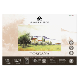 Watercolour Pad Toscana 100% Cotton 300g Rough 18x26cm 20 Sheets in the group Paper & Pads / Artist Pads & Paper / Watercolour Pads at Pen Store (129672)