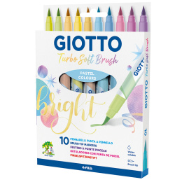 Turbo Soft Brush Pen Pastel 10-set in the group Kids / Kids' Pens / Colouring Pencils for Kids at Pen Store (129957)