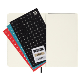 12M Monthly Calendar Softcover Pocket Black in the group Paper & Pads / Planners / 12-Month Planners at Pen Store (130190)