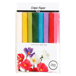 Crepe Paper Basic colours 8 sheets in the group Paper & Pads / Artist Pads & Paper / Coloured Papers at Pen Store (130293)
