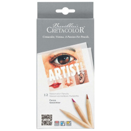 Artist Studio Aquarelle Faces 12-pack in the group Pens / Artist Pens / Watercolour Pencils at Pen Store (130578)