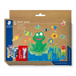 Noris Junior Finger Paint 6x75 ml in the group Kids / Kids' Paint & Crafts / Paint for Kids / Finger Paint at Pen Store (130641)