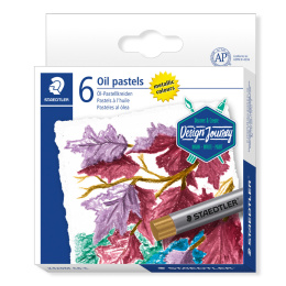 Oil Pastels Metallic Set of 6 in the group Art Supplies / Crayons & Graphite / Pastel Crayons at Pen Store (130651)