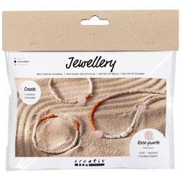 Mini DIY-kit Jewellery Rose Quartz in the group Kids / Fun and learning / Jewelry and pearls  for children / DIY kit at Pen Store (130691)