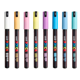 PC-1MR Soft Colours Set of 8 in the group Pens / Artist Pens / Acrylic Markers at Pen Store (130696)