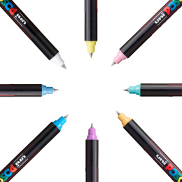 PC-1MR Soft Colours Set of 8 in the group Pens / Artist Pens / Acrylic Markers at Pen Store (130696)