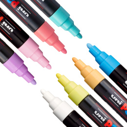 PC-5M Soft Colours Set of 8 in the group Pens / Artist Pens / Acrylic Markers at Pen Store (130699)