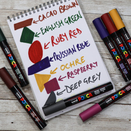 PC-5M Deep Colours Set of 8 in the group Pens / Artist Pens / Acrylic Markers at Pen Store (130700)