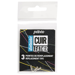 Setacolor Cuir Leather Marker Extra nibs pack of 3 in the group Hobby & Creativity / Paint / Leather Paint at Pen Store (130878)