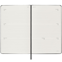 Diary 18M Weekly Hard Cover Horisontell Pocket Black in the group Paper & Pads / Planners / 18-Month Planners at Pen Store (130885)