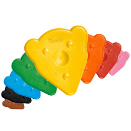 Bear-shaped Wax Crayons Set of 8 (2 years+) in the group Kids / Kids' Pens / Crayons for Kids at Pen Store (131121)