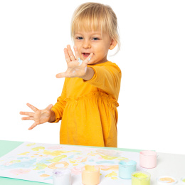 Finger Paint 6x35 ml Pastel colours (2 years+) in the group Kids / Kids' Paint & Crafts / Finger Paint at Pen Store (131126)