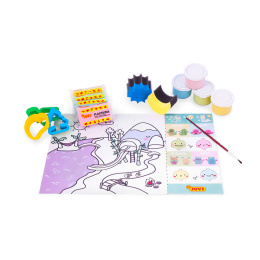 Craft bag Clay & Gouache paint 15 pieces Cat (3 years+) in the group Kids / Fun and learning / Craft boxes at Pen Store (131268)