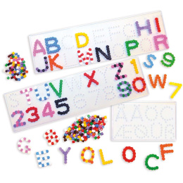 Pinboards letters & numbers in the group Kids / Fun and learning / Beads and pegboards at Pen Store (131301)