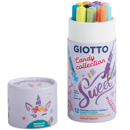 Candy Collection Turbo Soft Brush Pen set of 12 in the group Kids / Kids' Pens / Colouring Pencils for Kids at Pen Store (131401)